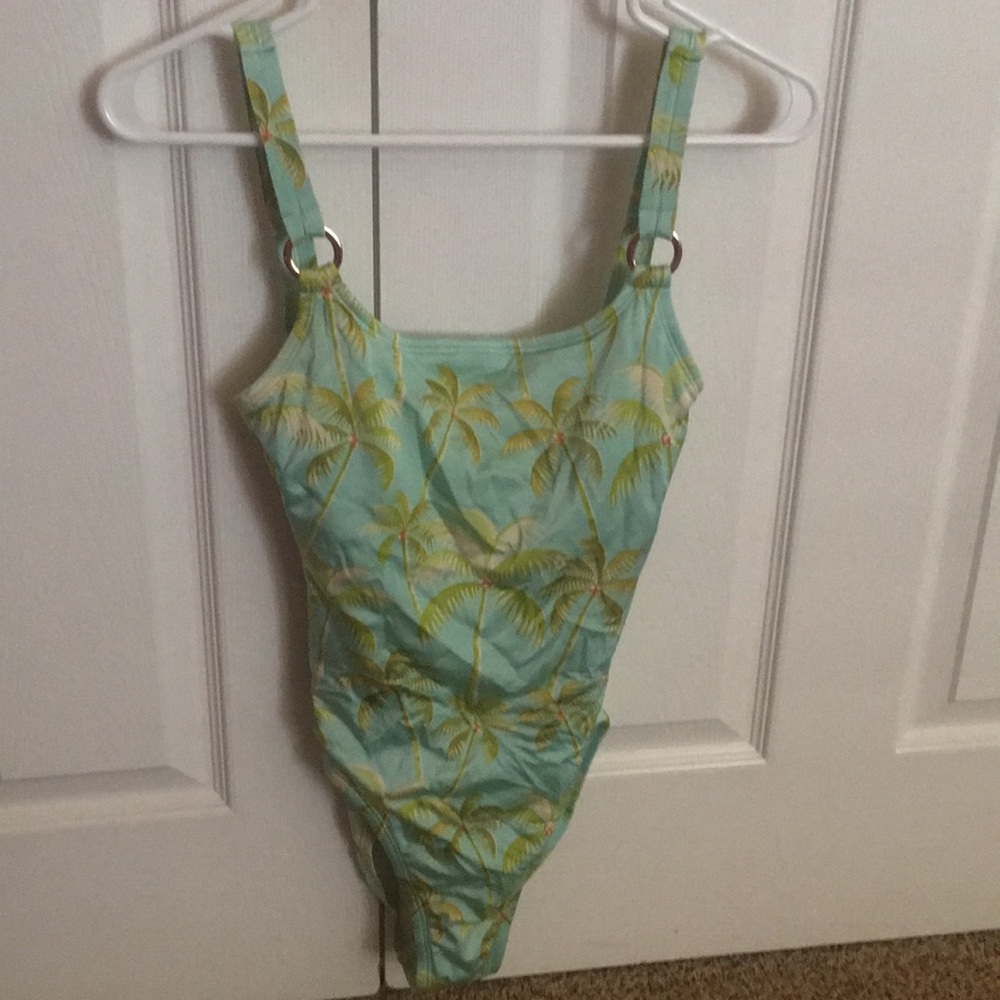 Vintage Women's Tommy Hilfiger Palm Tree One-Piece